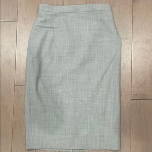 Theory Light Gray Pencil Skirt